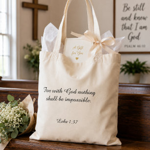Bolso De Tela Regalo alentador para mujeres, maestros, cristiano