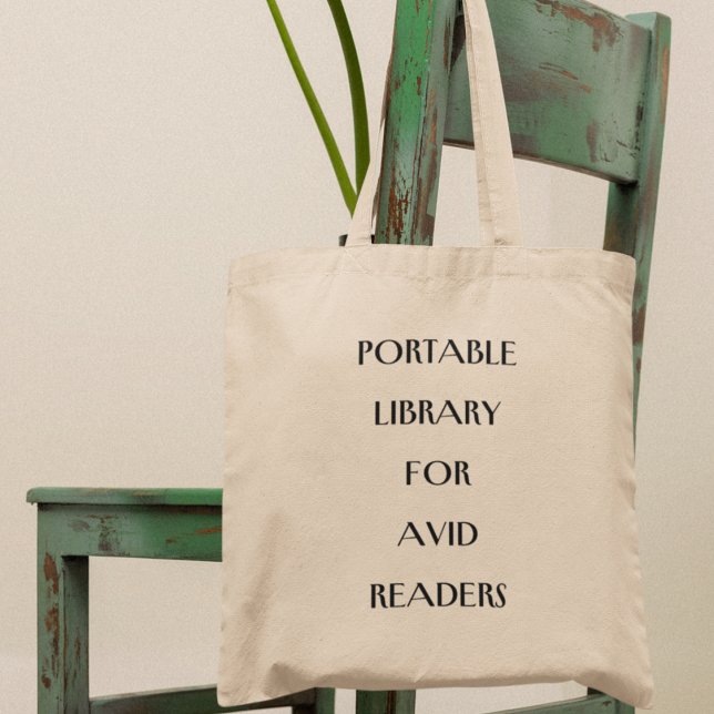 Bolso De Tela Regalo bibliotecario de Portable Library Lovers (Shop now and elevate your reading experience!)