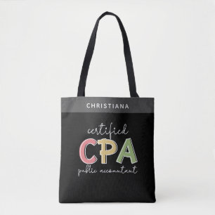 Bolso De Tela Regalo contable público certificado de CPA persona