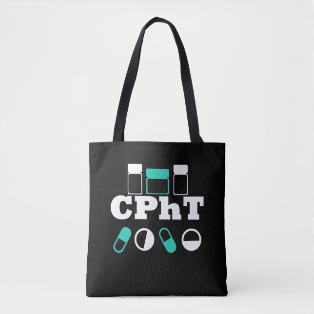 Bolso De Tela Regalo CPhT certificado por Técnico de Farmacia (Anverso)
