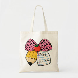 Bolso De Tela Regalo de agradecimiento a maestros con lazo de le