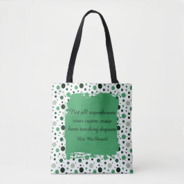 Bolso De Tela Regalo de agradecimiento para maestros con lunares