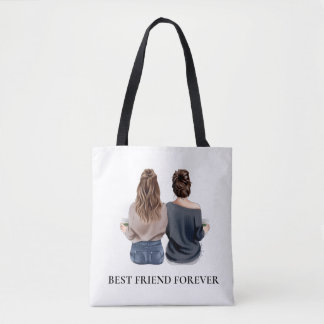 Bolso De Tela Regalo de amistad personalizado para la mejor amig