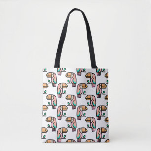 Bolso De Tela regalo de animal de pájaro tucán tropical lindo pa