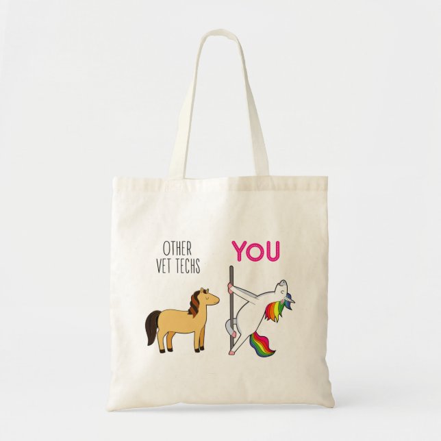 Bolso De Tela Regalo de Apreciación de Vet Tech (Frente)