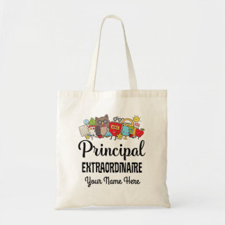 Bolso De Tela Regalo de Apreciación Principal de la Escuela