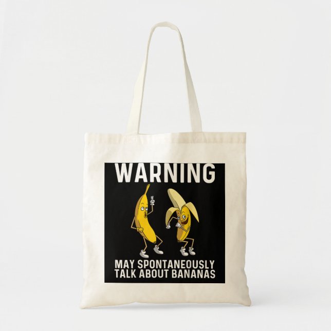 Bolso De Tela Regalo De Banana Para Hombres Mujeres Niños Chicas (Frente)