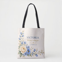 Regalo de boda de flor silvestre azul para la novi