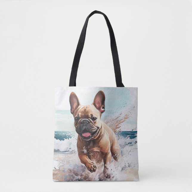 Bolso De Tela Regalo de Bulldog francés (Anverso)