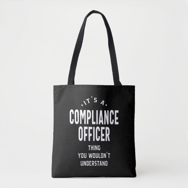 Bolso De Tela Regalo de cargo de responsable de cumplimiento (Anverso)
