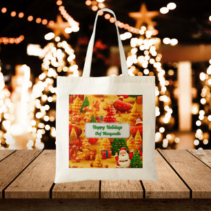 Bolso De Tela Regalo de chef personalizado en árbol de Navidad