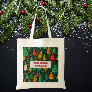 Bolso De Tela Regalo de chef personalizado en árbol de Navidad