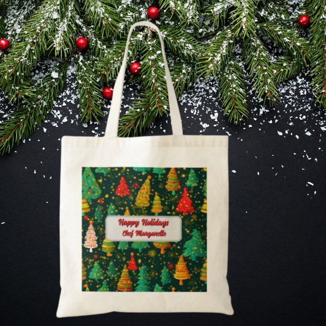 Bolso De Tela Regalo de chef personalizado en árbol de Navidad (Subido por el creador)