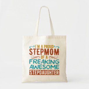 Bolso De Tela Regalo de cita para hijastra y madrastra orgullosa