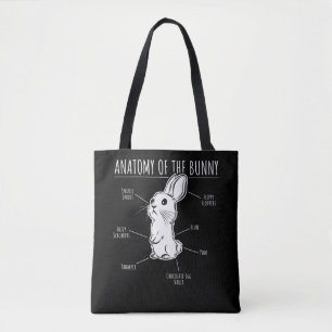 Bolso De Tela Regalo de conejo Anatomía De Mascota Conejo Conej