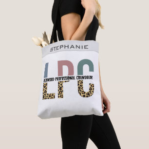 Bolso De Tela Regalo de consejero profesional con licencia LPC p
