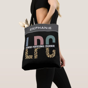Bolso De Tela Regalo de consejero profesional con licencia LPC p