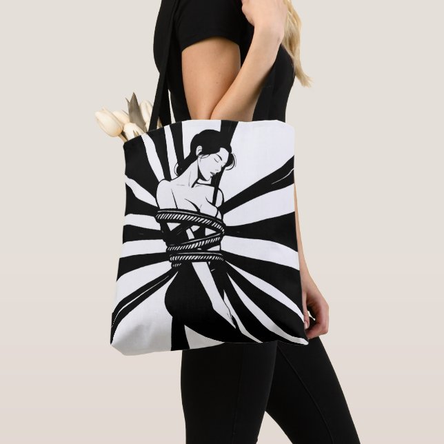 Bolso De Tela Regalo de cuerdas shibari personalizado (Detalle)