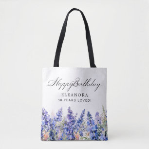Bolso De Tela Regalo de cumpleaños 30 Flor del mes de nacimiento