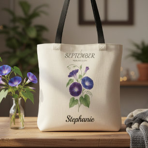 Bolso De Tela Regalo de cumpleaños de septiembre Flor de nacimie