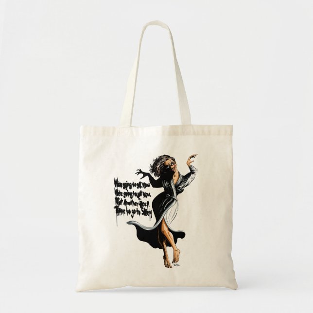 Bolso De Tela Regalo de cumpleaños Halloween Ola retro de pelícu (Frente)