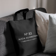 Regalo de Cumpleaños Moderno Simple Negro Elegante