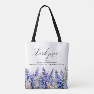 Bolso De Tela Regalo de cumpleaños número 95 Flor del mes de nac