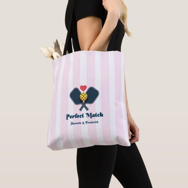 Bolso De Tela Regalo de Despedida de Soltera de Pickleball Elega (Detalle)