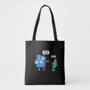 Bolso De Tela Regalo de disquete padre e hijo de ingeniería de c