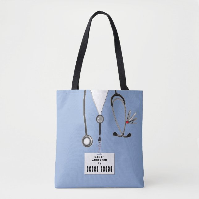 Bolso De Tela Regalo de enfermería creativo (Anverso)