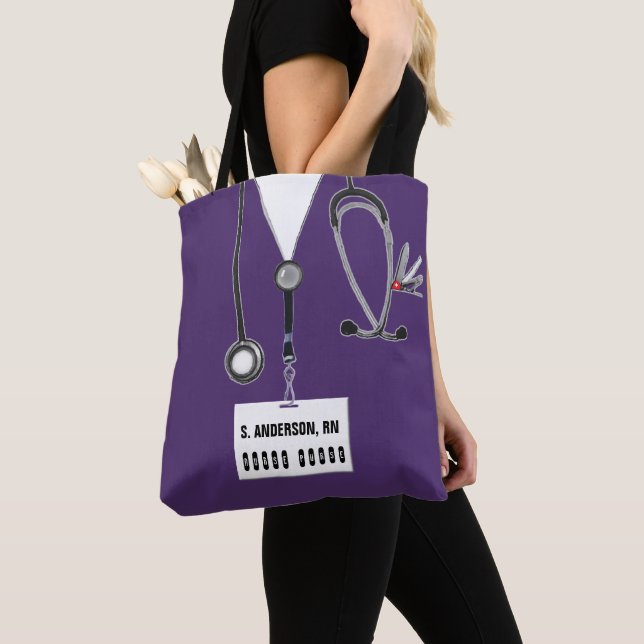Bolso De Tela Regalo de enfermería personalizado (Detalle)