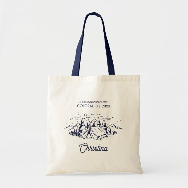 Bolso De Tela Regalo de escuadrón de novias ventilado del Camp B (Frente)
