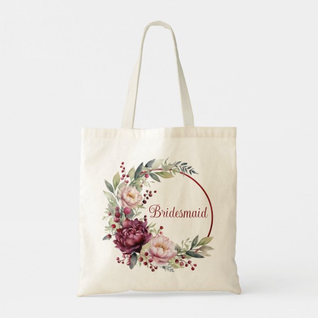 Bolso De Tela Regalo de favores de la dama de honor (Reverso)