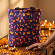 Regalo de fiesta Diwali dibujado a mano
