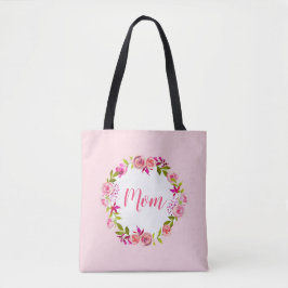 Bolso De Tela Regalo de foto del Día de la Madre en acuarela par