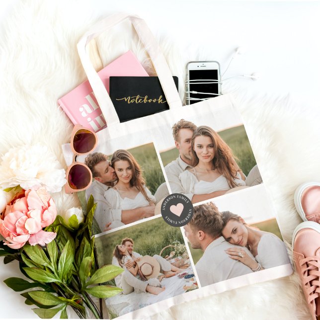 Bolso De Tela Regalo de fotografía familiar personalizada de Col (Subido por el creador)