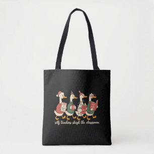 Bolso De Tela Regalo de ganso tonto de Navidad profesor acogedor