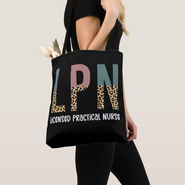 Bolso De Tela Regalo de Graduación LPN de Enfermera Práctica con (Detalle)