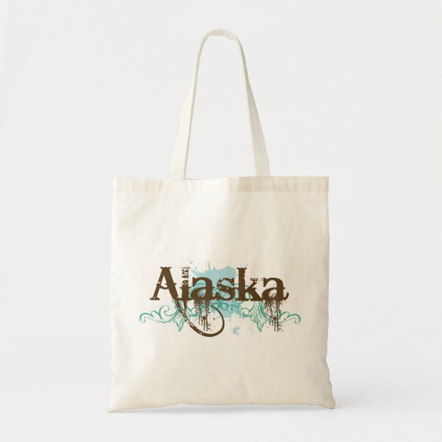 Bolso De Tela Regalo de la camiseta del Grunge de Alaska de la (Frente)
