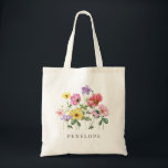 Bolso De Tela Regalo de la dama de honor Floral de Moda rústica<br><div class="desc">Celebre su historia de amor con esta elegante bolsa de regalo de doncella floral con una encantadora acuarela de diseño de flores silvestres. Perfecto para una boda en el jardín, una ceremonia al aire libre o una rústica celebración de boho, este diseño combina elementos florales caprichosos con una elegancia intemporal....</div>