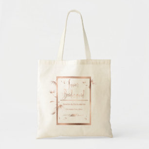 Bolso De Tela Regalo de la dama de honor Rosa de oro de Dandelio