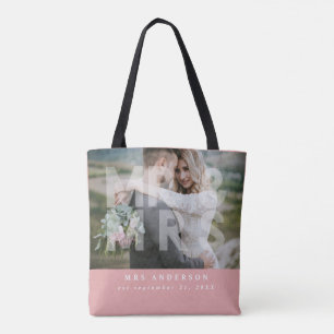 Bolso De Tela Regalo de la foto del Sr. y la Sra. boda