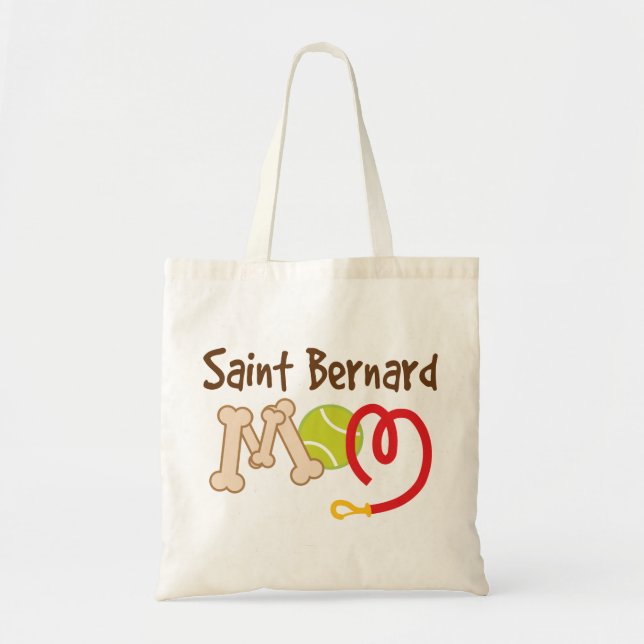 Bolso De Tela Regalo de la mamá de la raza del perro de St (Frente)