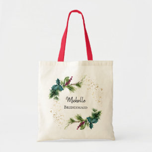 Bolso De Tela Regalo de la novia de la boda de invierno de la Be