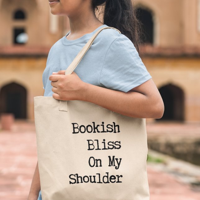 Bolso De Tela Regalo de lectura bibliotecaria del libro Bliss Lo (Shop now and celebrate the magic of words with every step you take! )