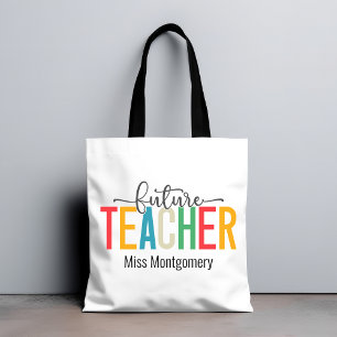 Bolso De Tela Regalo de maestro de futuro colorido