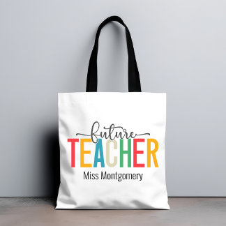Bolso De Tela Regalo de maestro de futuro colorido