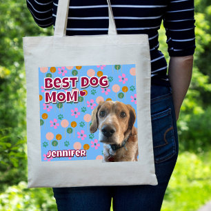 Bolso De Tela Regalo de mamá perro, foto Mascota personalizada D