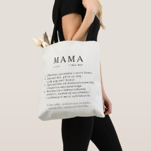 Bolso De Tela Regalo de mamá polaca - Salto de definición de MAM
