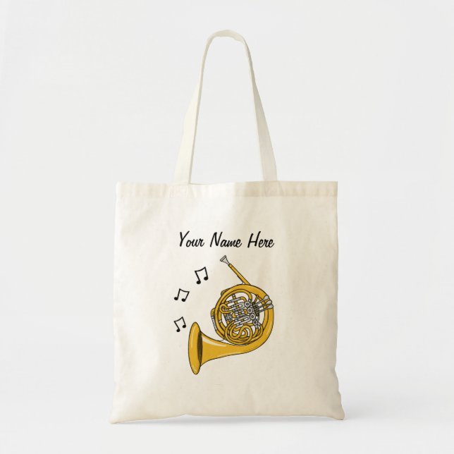 Bolso De Tela Regalo de músico de bronce tote, Personalizado del (Frente)